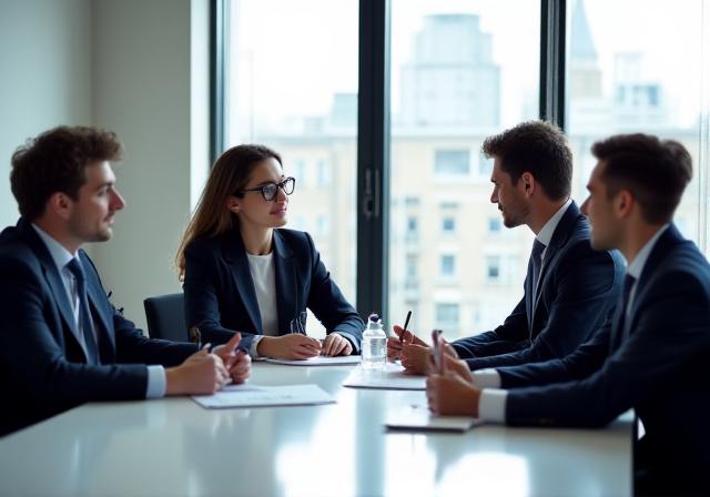Group of diverse professionals collaborating in a modern London office